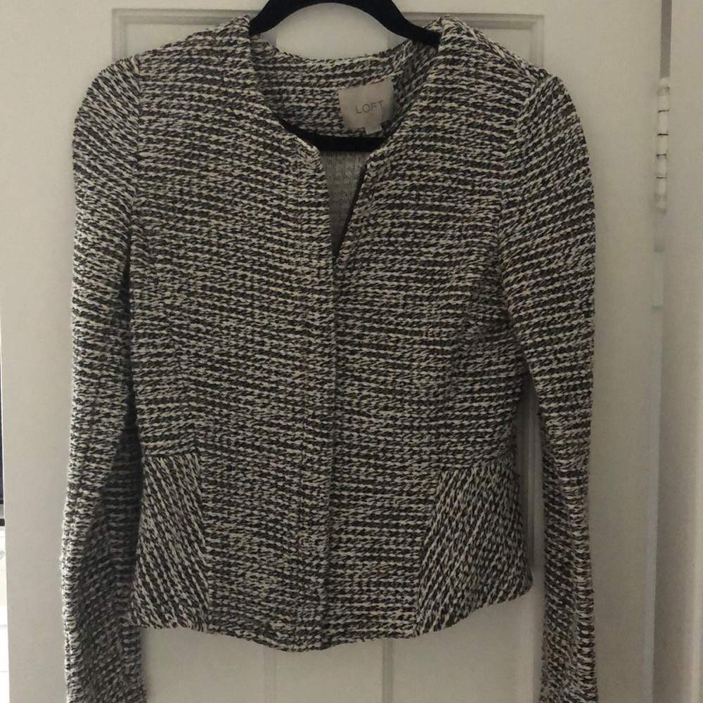 Ann Taylor LOFT Black and White Blazer